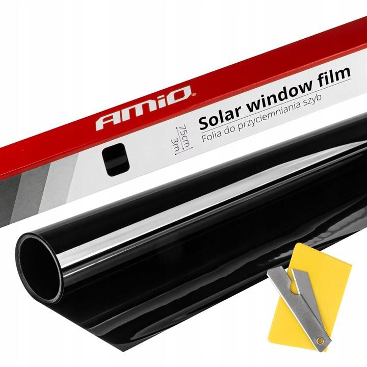 Picture of Window tinting film Ultra Dark Black 0.75x3m 1% 02937 