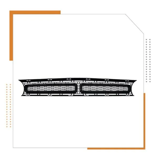 Picture of FRONT BUMPER UPPER GRILLE BLACK